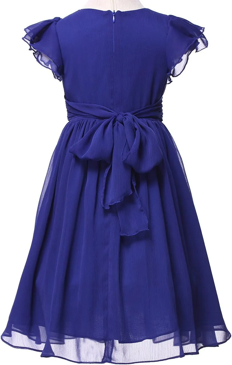 Chiffon Prom Party Dresses Bridesmaid Dress Flower Girl's Dress