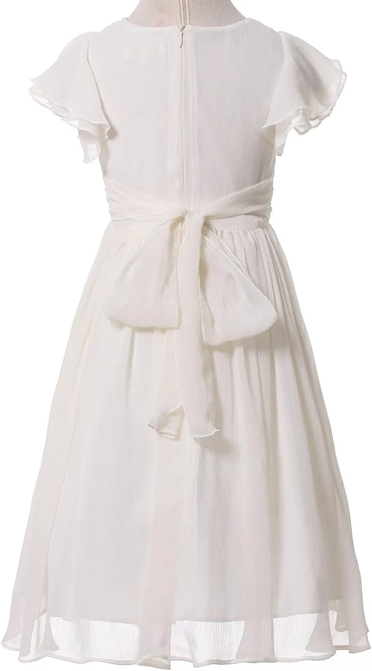 Chiffon Prom Party Dresses Bridesmaid Dress Flower Girl's Dress