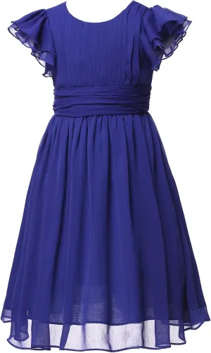 Chiffon Prom Party Dresses Bridesmaid Dress Flower Girl's Dress