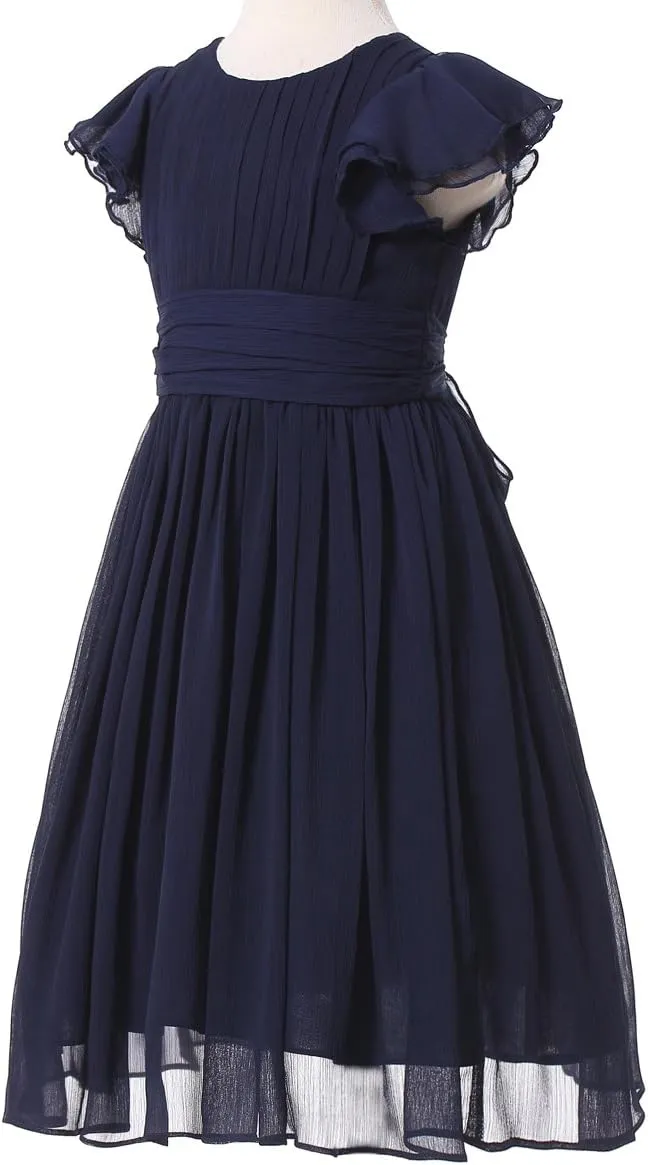 Chiffon Prom Party Dresses Bridesmaid Dress Flower Girl's Dress