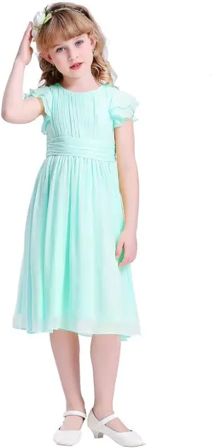 Chiffon Prom Party Dresses Bridesmaid Dress Flower Girl's Dress