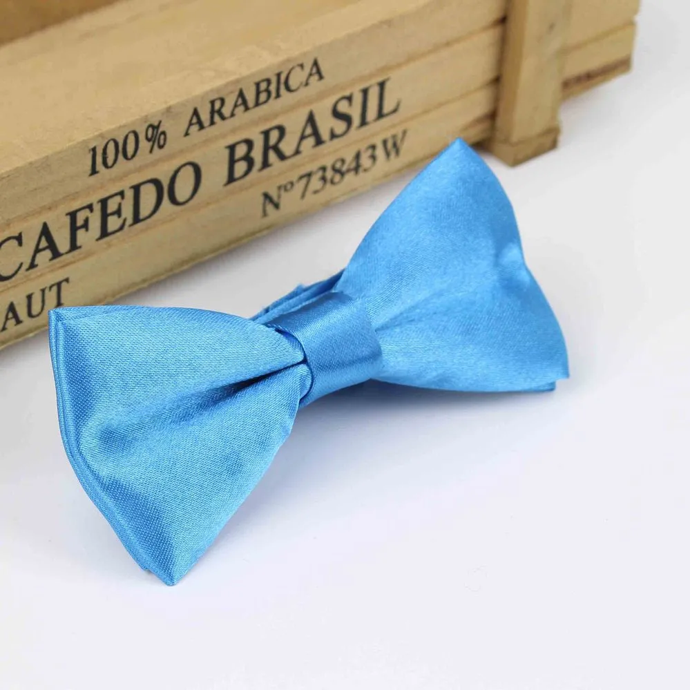 Children Fashion Formal Commercial Classic Solid Color Butterfly Wedding Party Bowtie Kid Suit Tuxedo Dicky Pet Bow Tie
