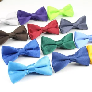 Children Fashion Formal Commercial Classic Solid Color Butterfly Wedding Party Bowtie Kid Suit Tuxedo Dicky Pet Bow Tie