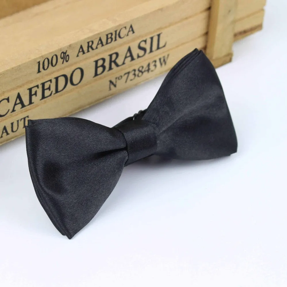 Children Fashion Formal Commercial Classic Solid Color Butterfly Wedding Party Bowtie Kid Suit Tuxedo Dicky Pet Bow Tie