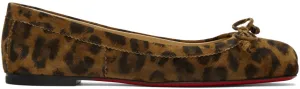 Christian Louboutin Brown Leopard Mamadrague Ballerina Flats