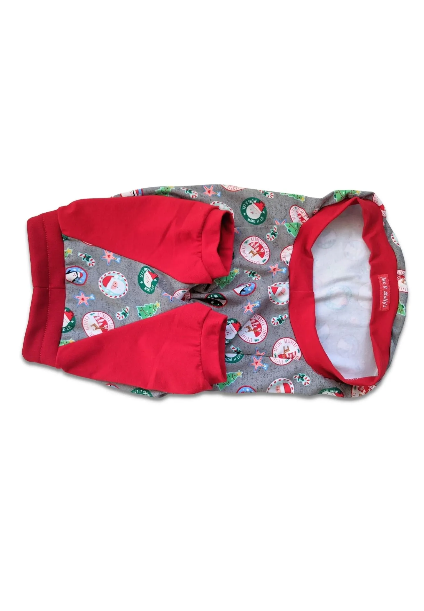 Christmas Sticker Dog Pajamas