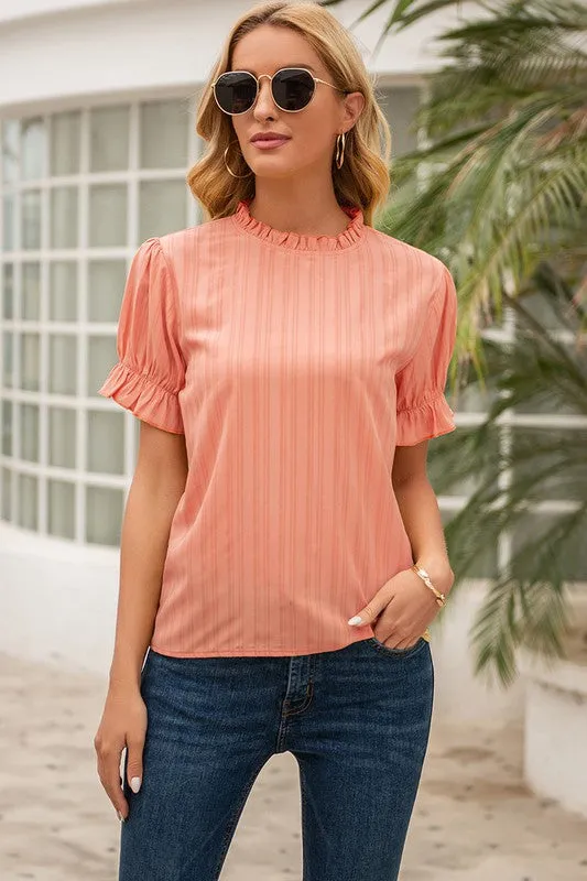 Claire Ruffle Blouse | 2 colors - All Sales Final