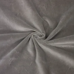 Clea Grey Cotton Velvet
