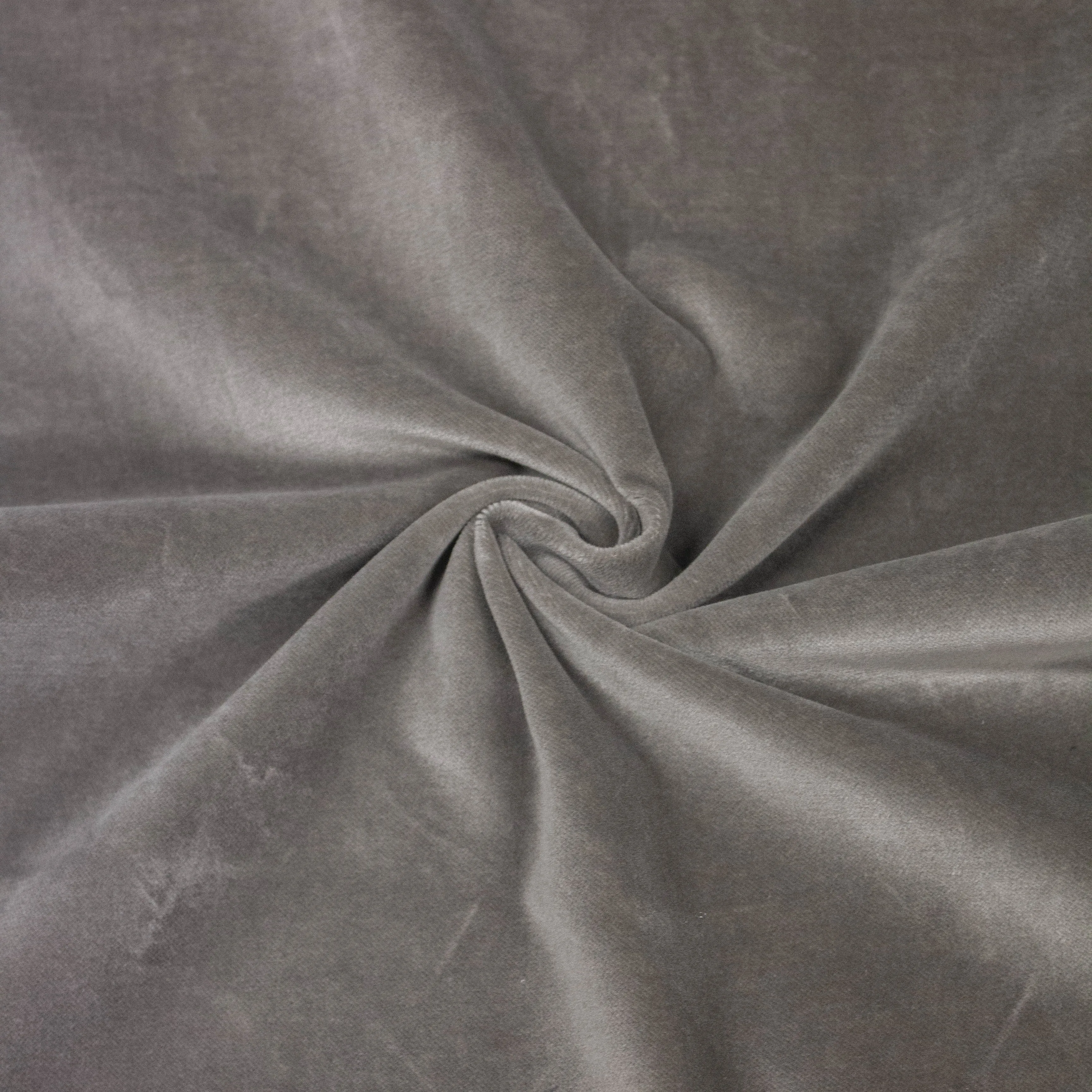 Clea Grey Cotton Velvet