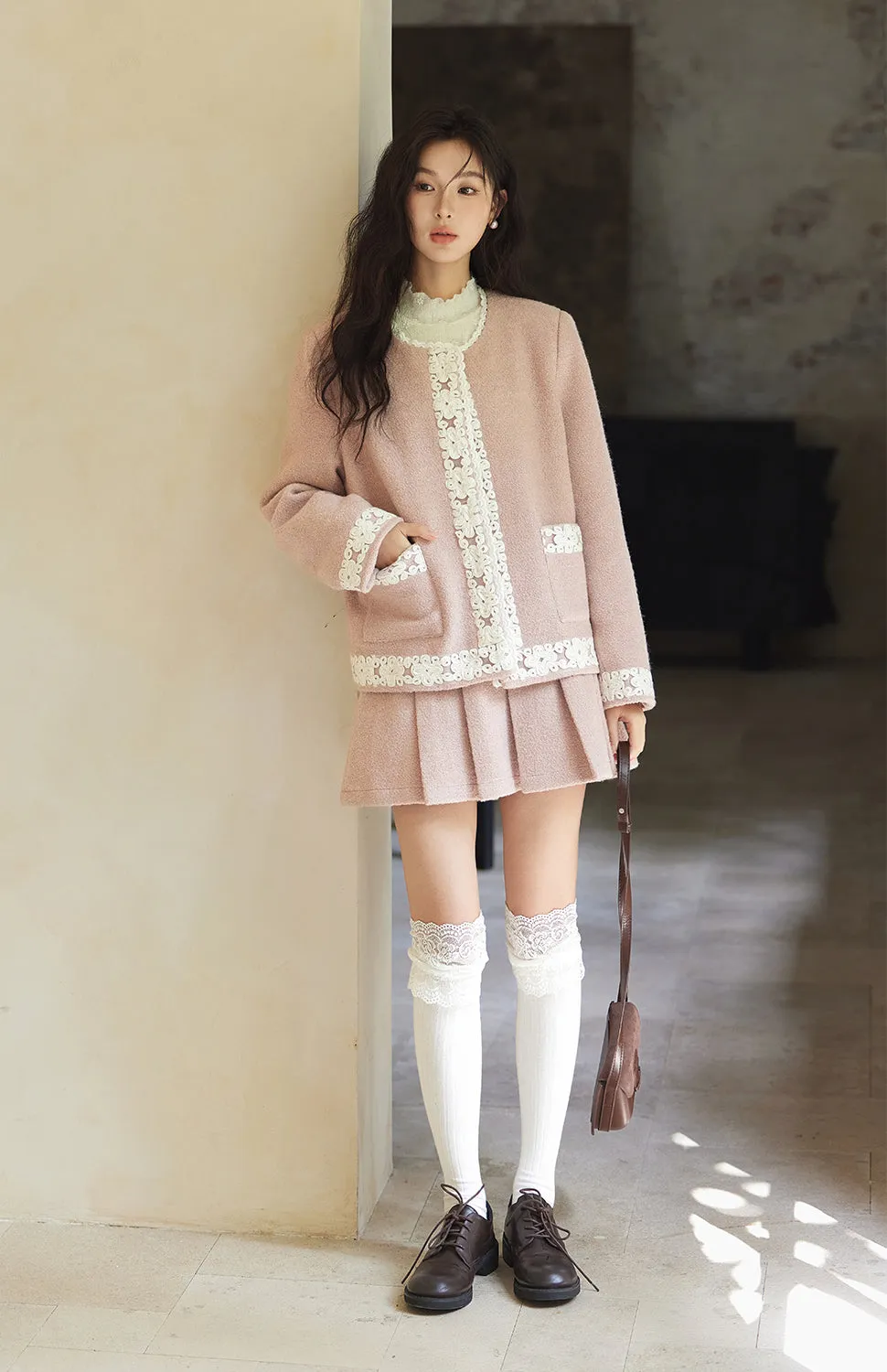Coat and Skirt Suit Set