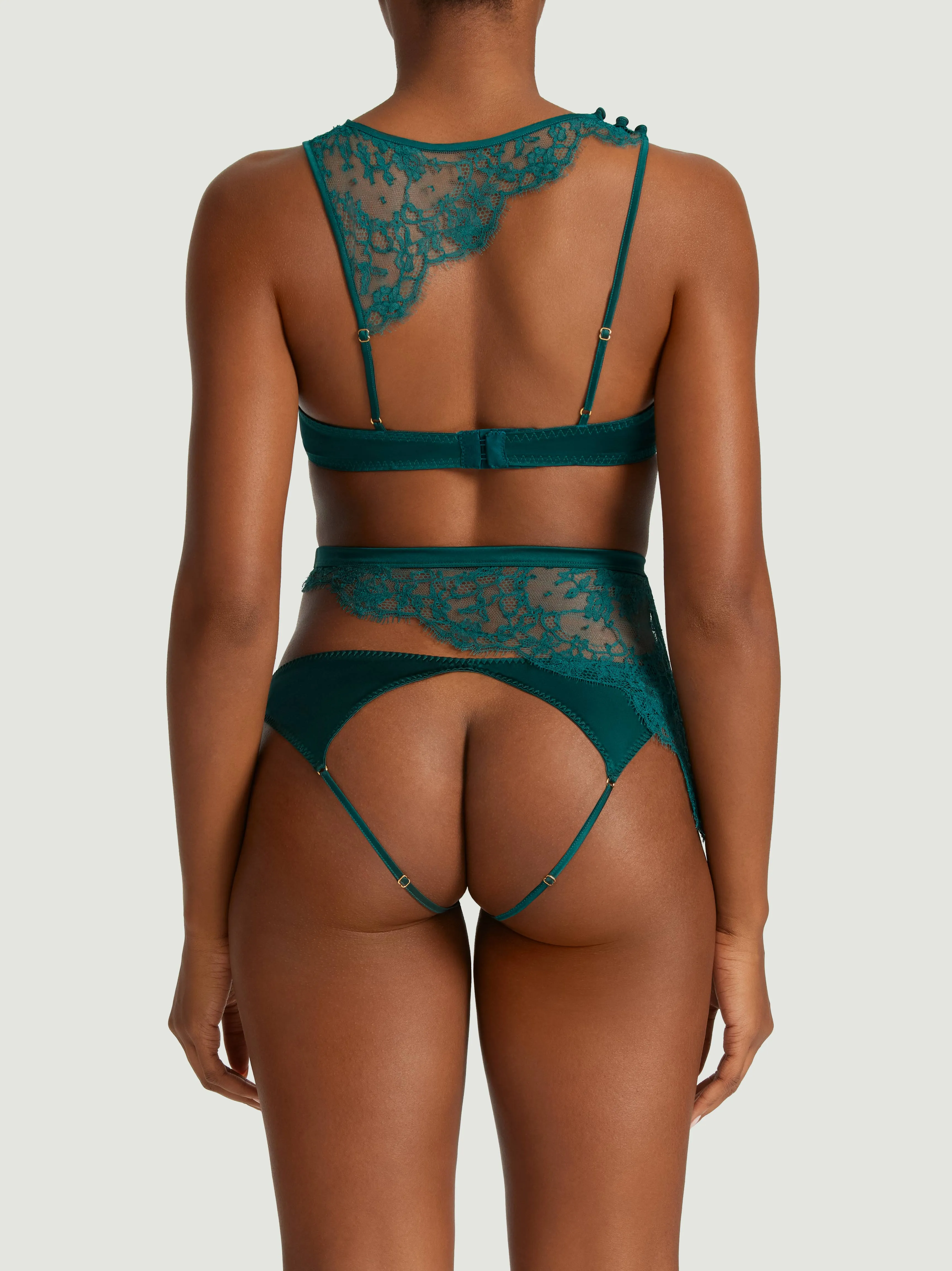 Coco De Mer Nilima High Waisted Open Knicker