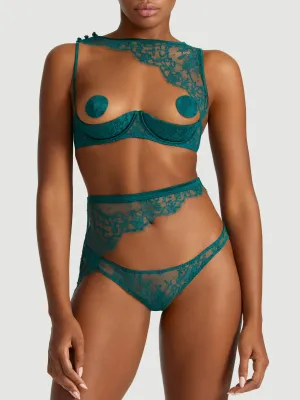 Coco De Mer Nilima High Waisted Open Knicker