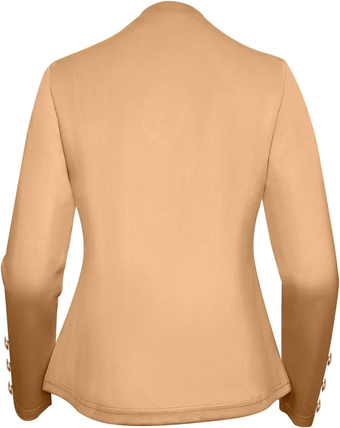 cooki Blazers for Women Business Casual 2024 Fall Long Sleeve Notch Cardigans Open Front Button Dressy Cropped Blazer Jackets