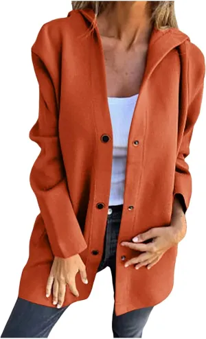 cooki Fall Jackets for Women 2024 Casual Open Front Long Sleeve Lightweight Button Down Winter Sweater Cardigan Tops