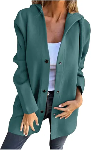 cooki Fall Jackets for Women 2024 Casual Open Front Long Sleeve Lightweight Button Down Winter Sweater Cardigan Tops