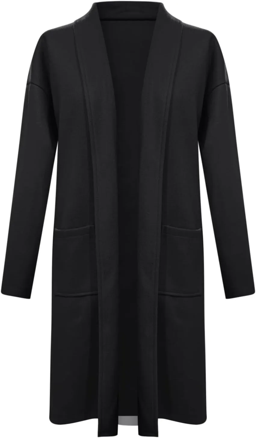 cooki Winter Coats for Women 2023 Trendy Wool Coat Long Cardigan Jacket for Women Lightweight Open Front Jacket Coat Outwear
