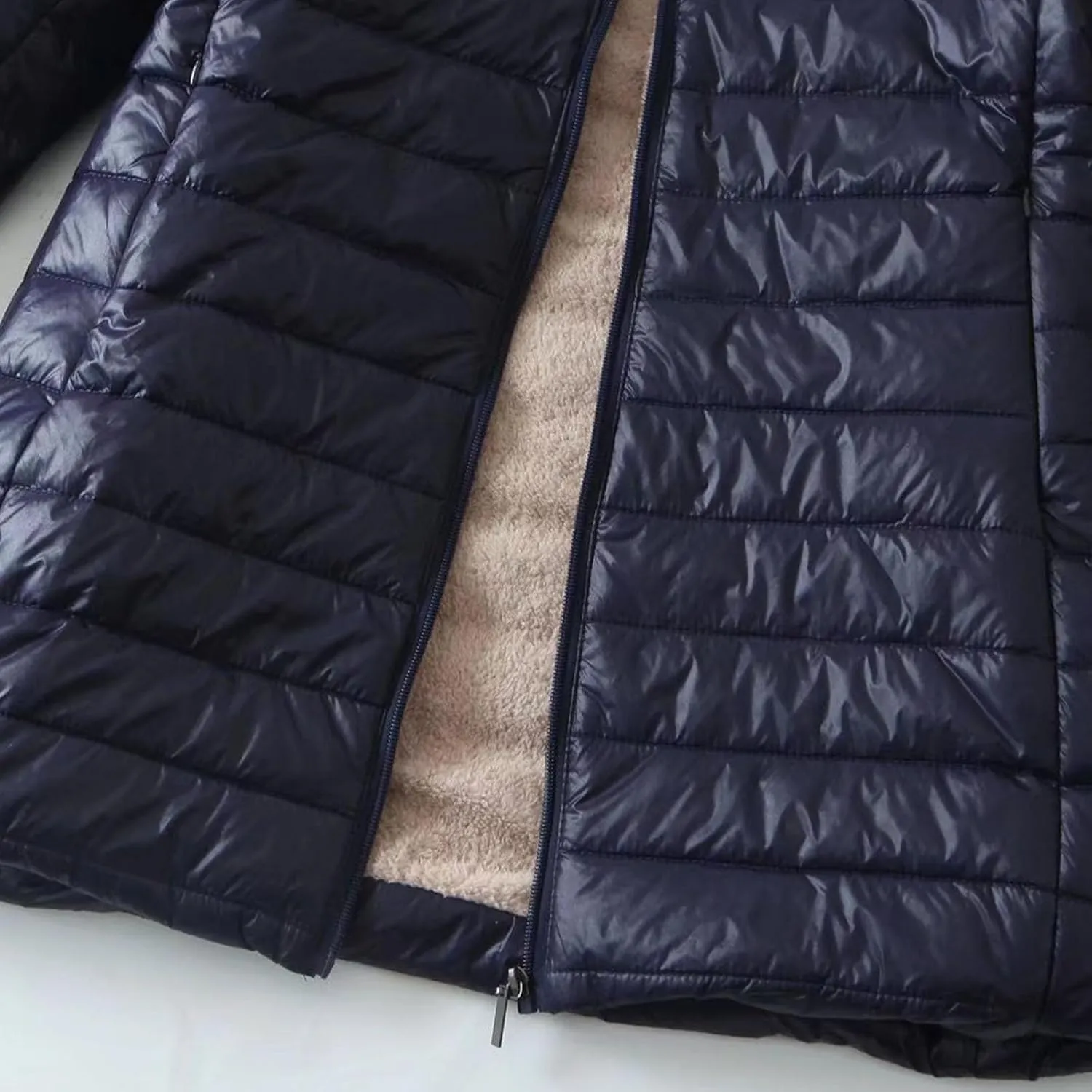 cooki Winter Coats for Women Fleece Lined Puffer Coat Women Long Thickened Down Coat Warm Soft Parka Hooded Puffer Jackets