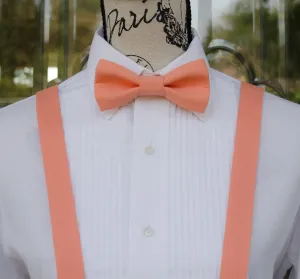 Coral Bow Tie and/or Suspenders (147)