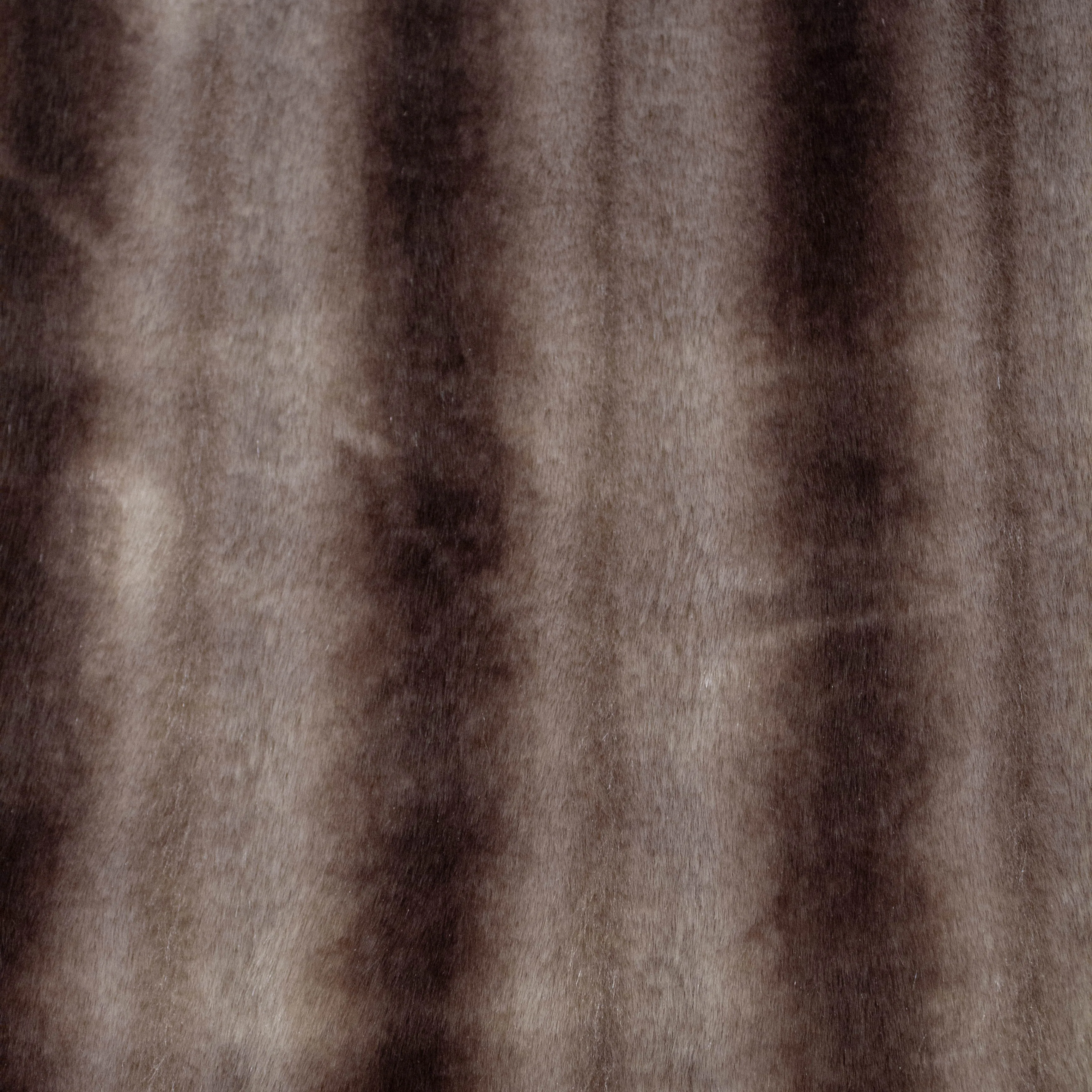 Corelin Brown Striped Faux Fur