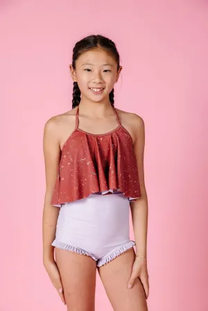 Cotton Purple | Youth All Ruffled Up Bottoms