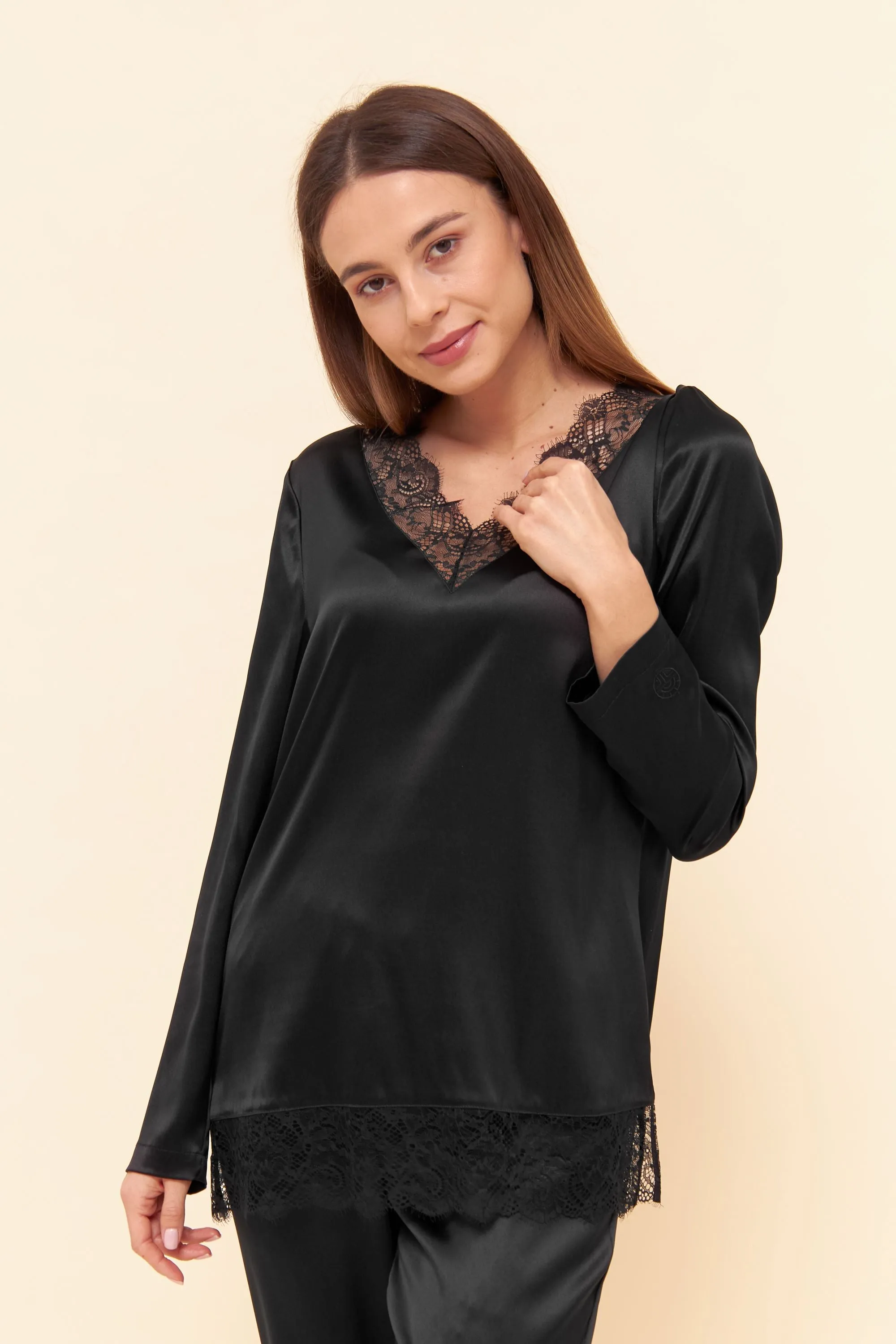 Couture Organic Silk Pajamas Set