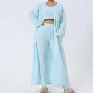 Cozy ct, 3 Piece Lounge Set, Cute Loungewear, Warm Suit Sets, Matching Set, Lounge Set, 3 Piece Pant Sets, Women Winter Dress