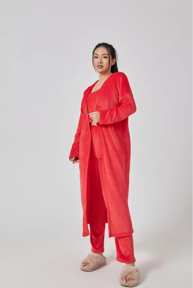 Cozy ct, 3 Piece Lounge Set, Cute Loungewear, Warm Suit Sets, Matching Set, Lounge Set, 3 Piece Pant Sets, Women Winter Dress