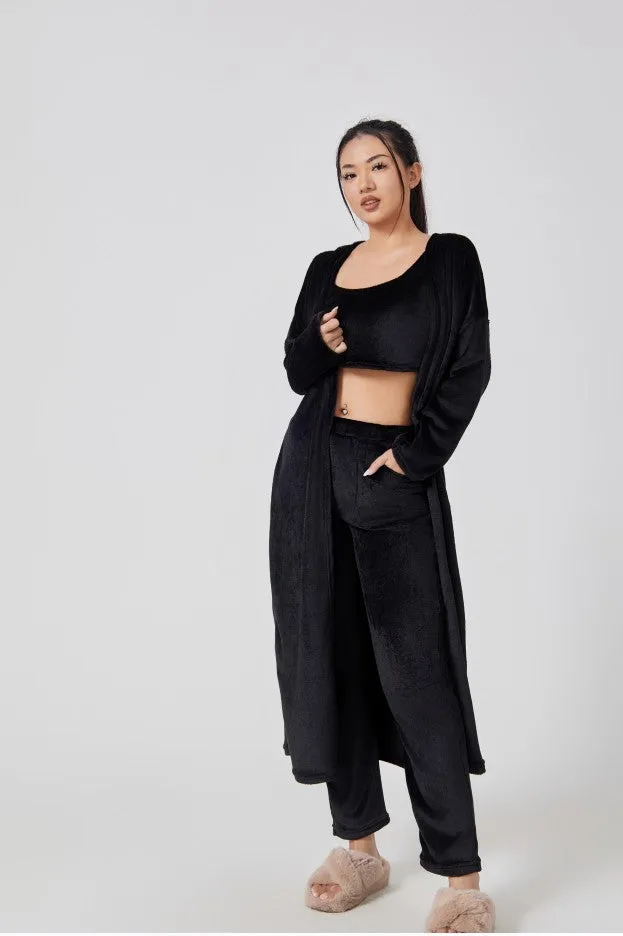 Cozy ct, 3 Piece Lounge Set, Cute Loungewear, Warm Suit Sets, Matching Set, Lounge Set, 3 Piece Pant Sets, Women Winter Dress