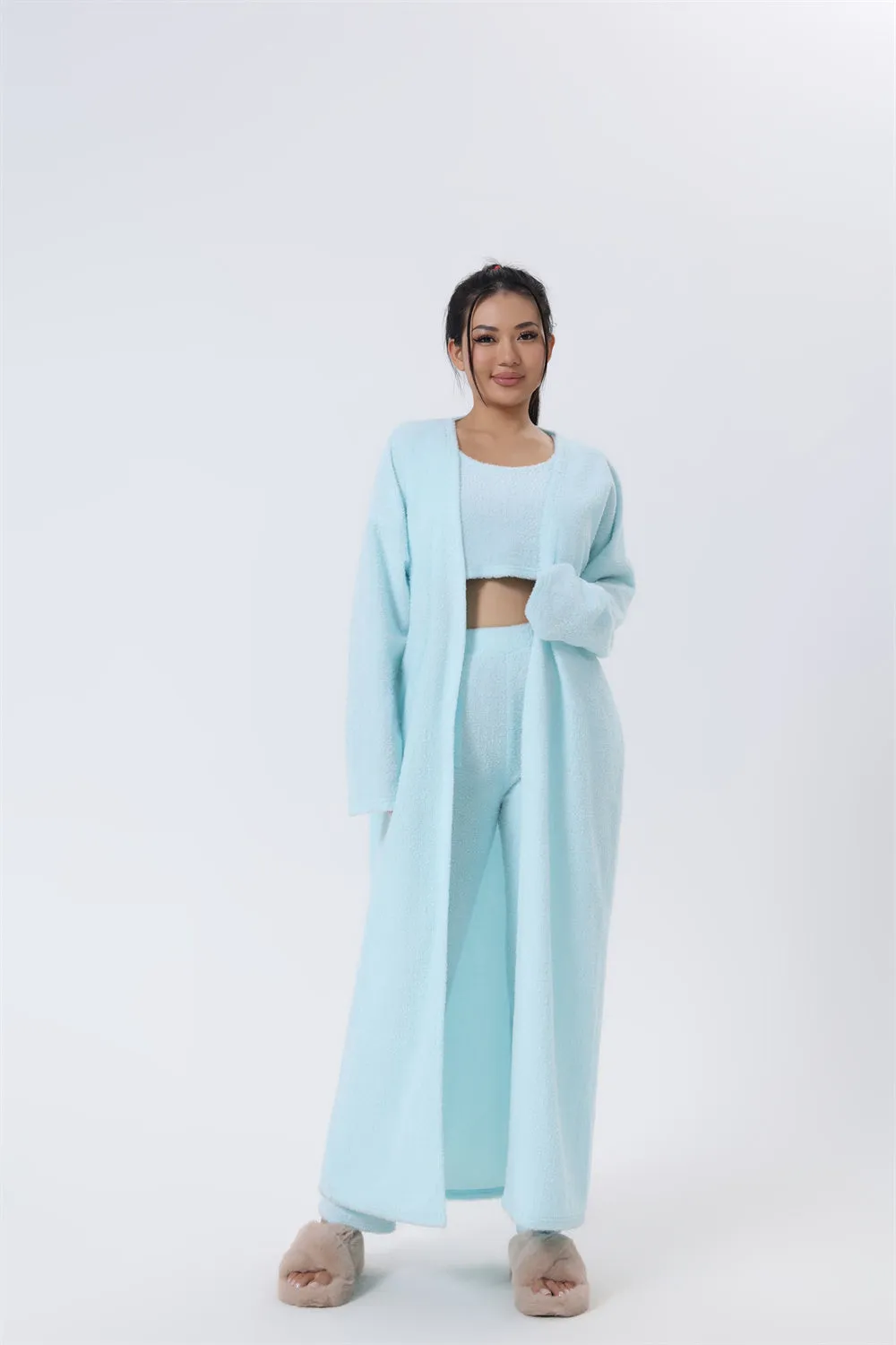 Cozy ct, 3 Piece Lounge Set, Cute Loungewear, Warm Suit Sets, Matching Set, Lounge Set, 3 Piece Pant Sets, Women Winter Dress