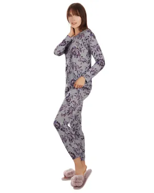 CPJ07034 Purple Blossom Modal Pajamas Set