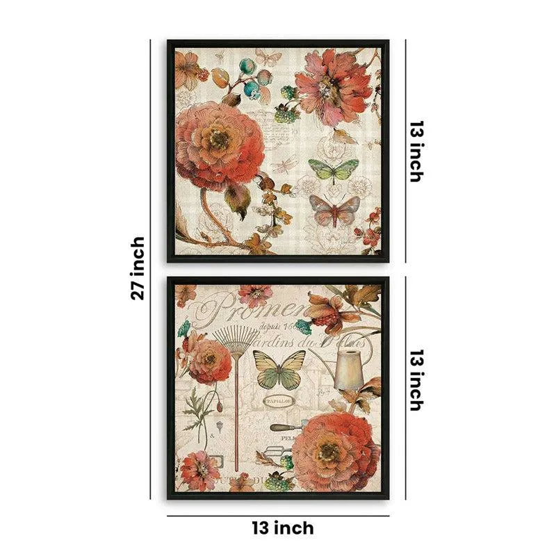 Crawford Floral Wall Art - Set Of Two