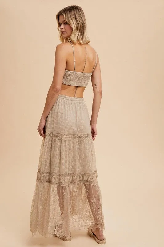 CROPPED BRAMI TUBE TOP AND SKIRT SET