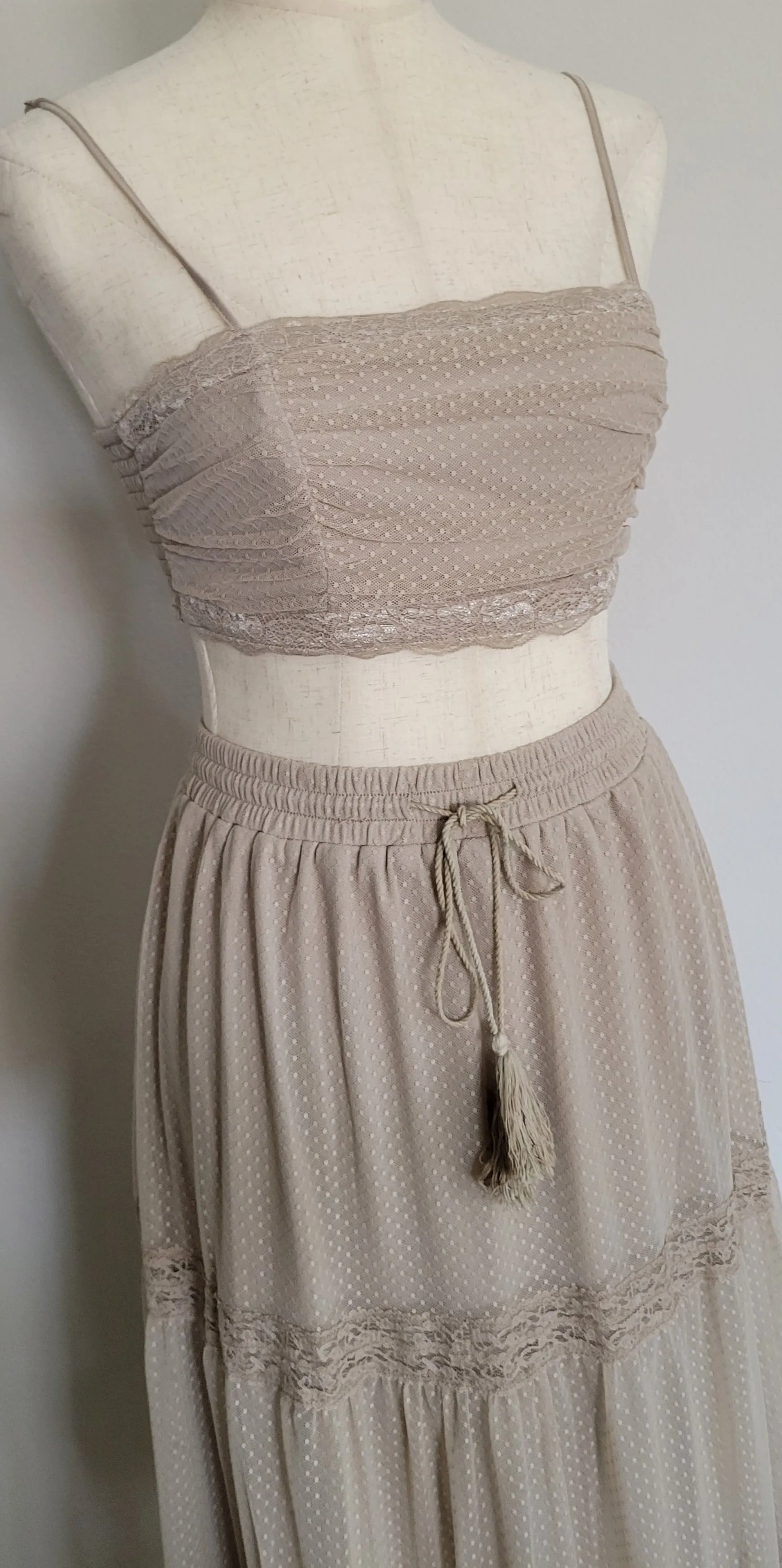 CROPPED BRAMI TUBE TOP AND SKIRT SET