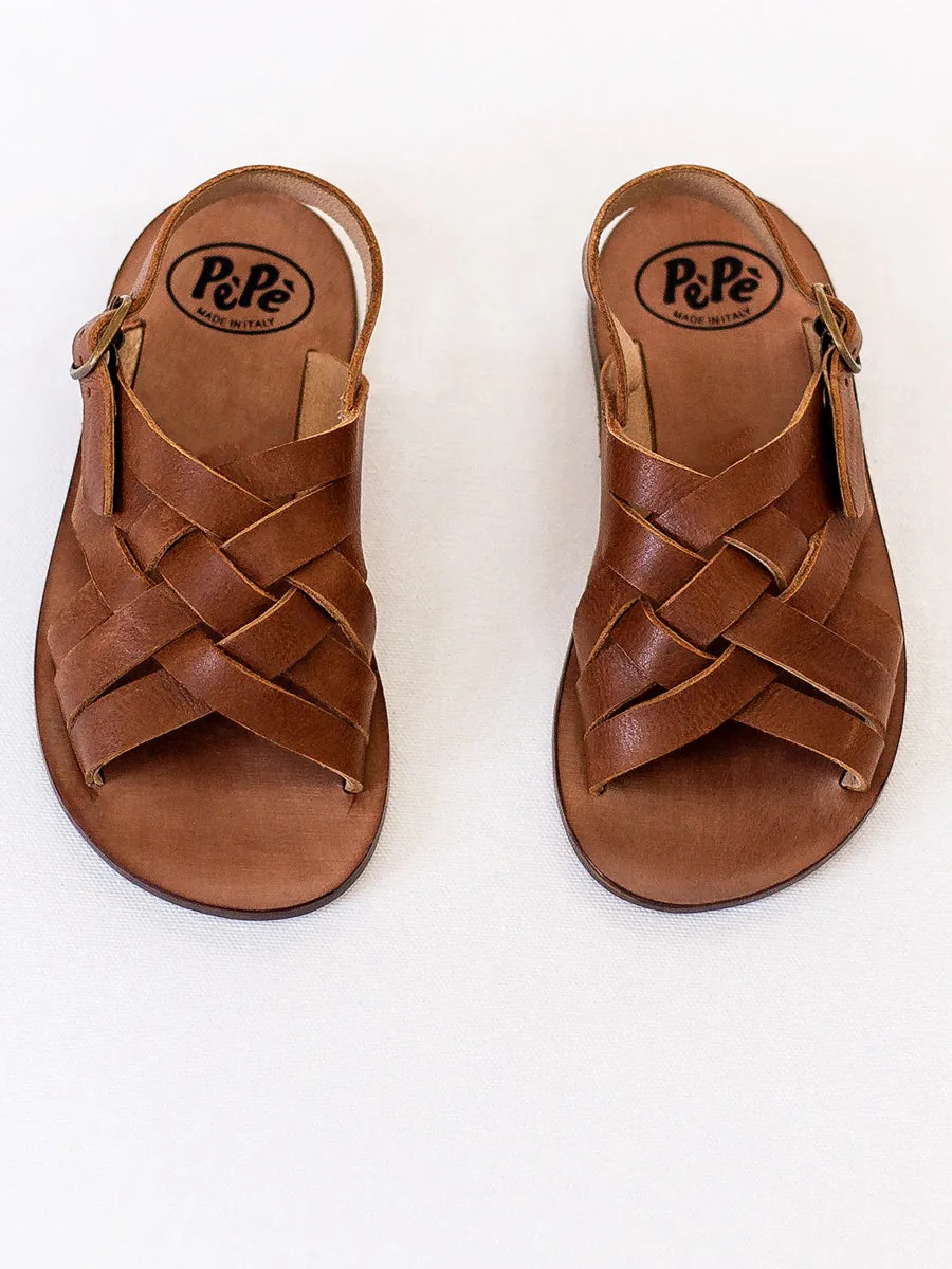 Cross Strap - Kava Brown