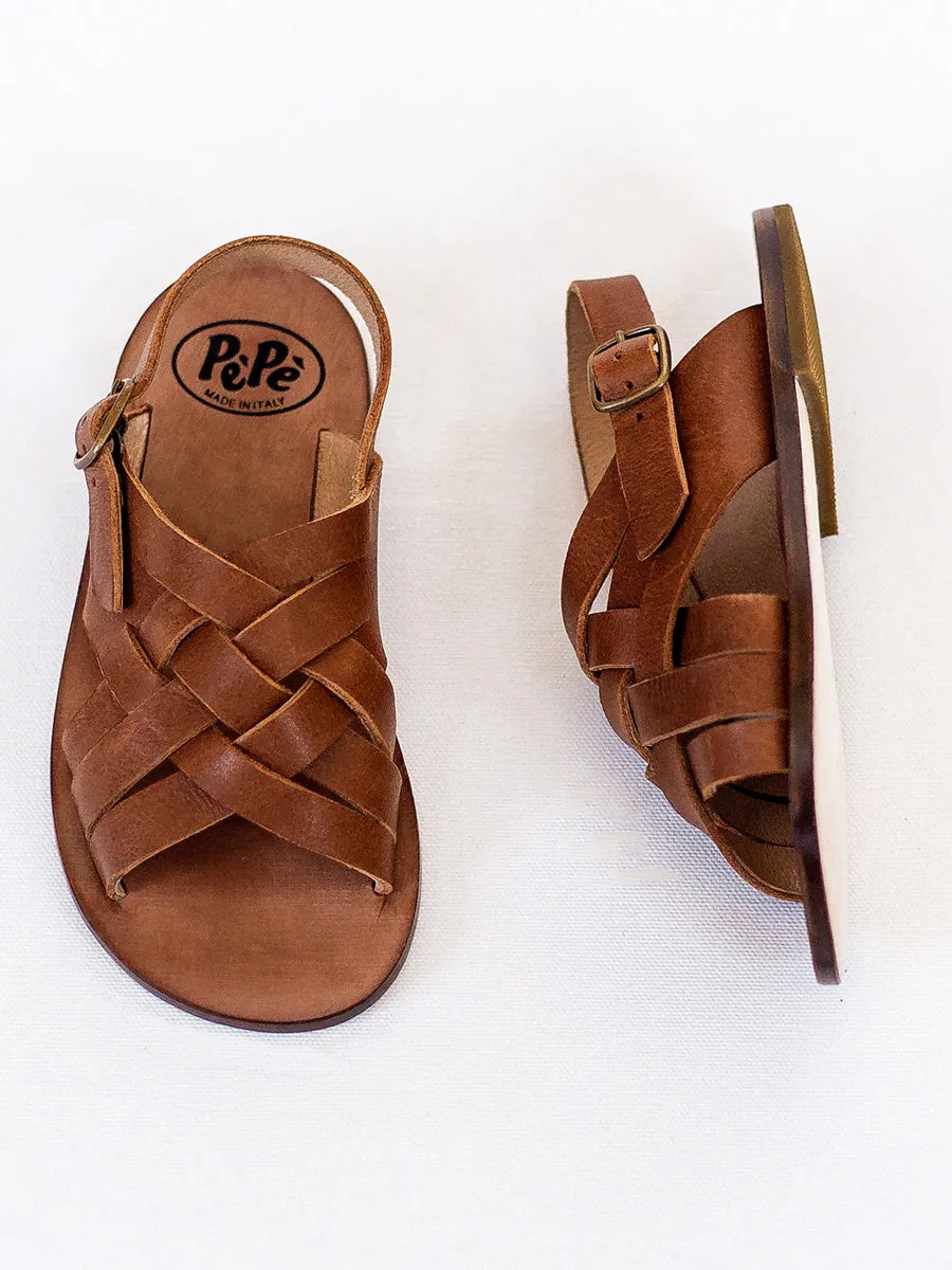 Cross Strap - Kava Brown