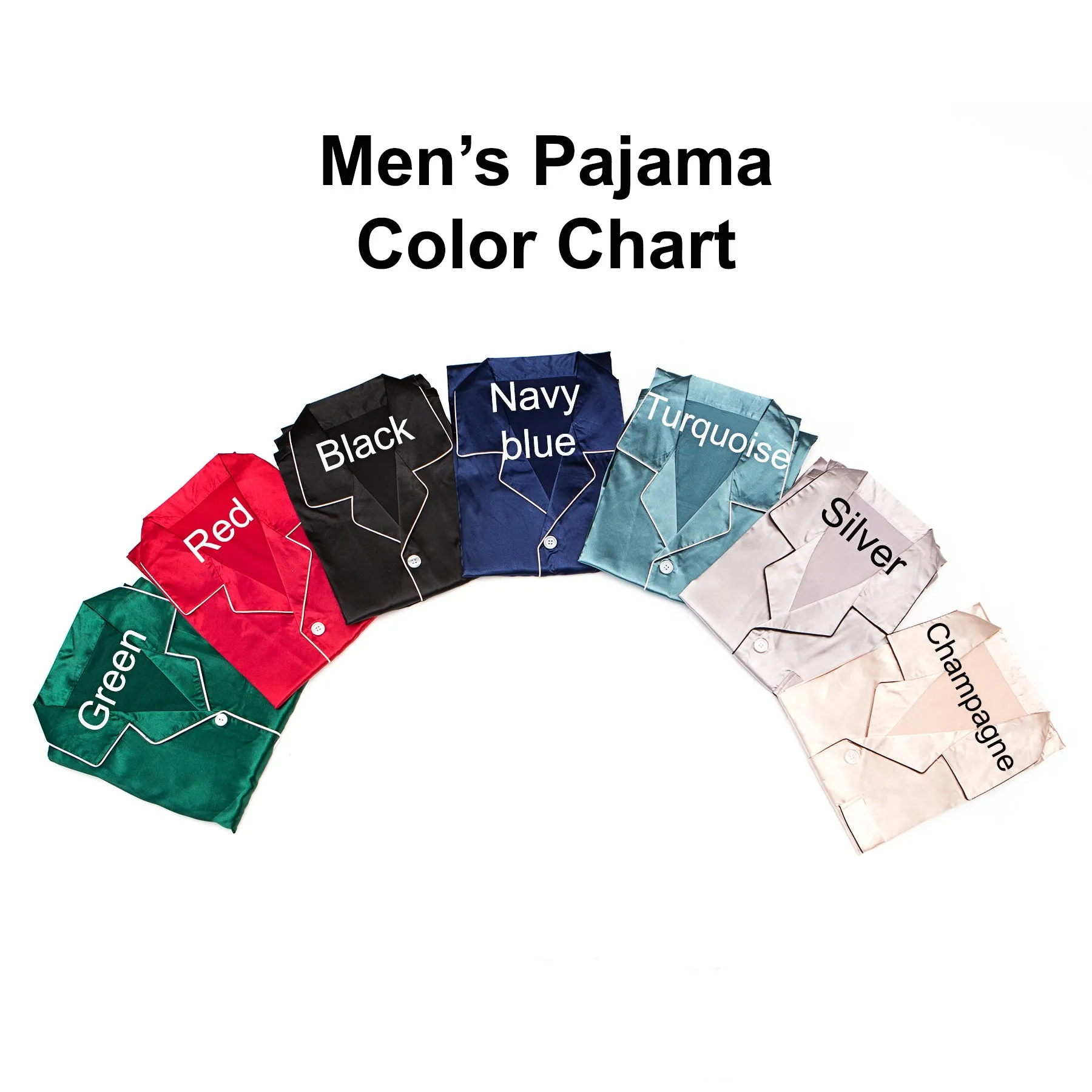 Custom Satin Pajama for Men, Holiday pajama - L L