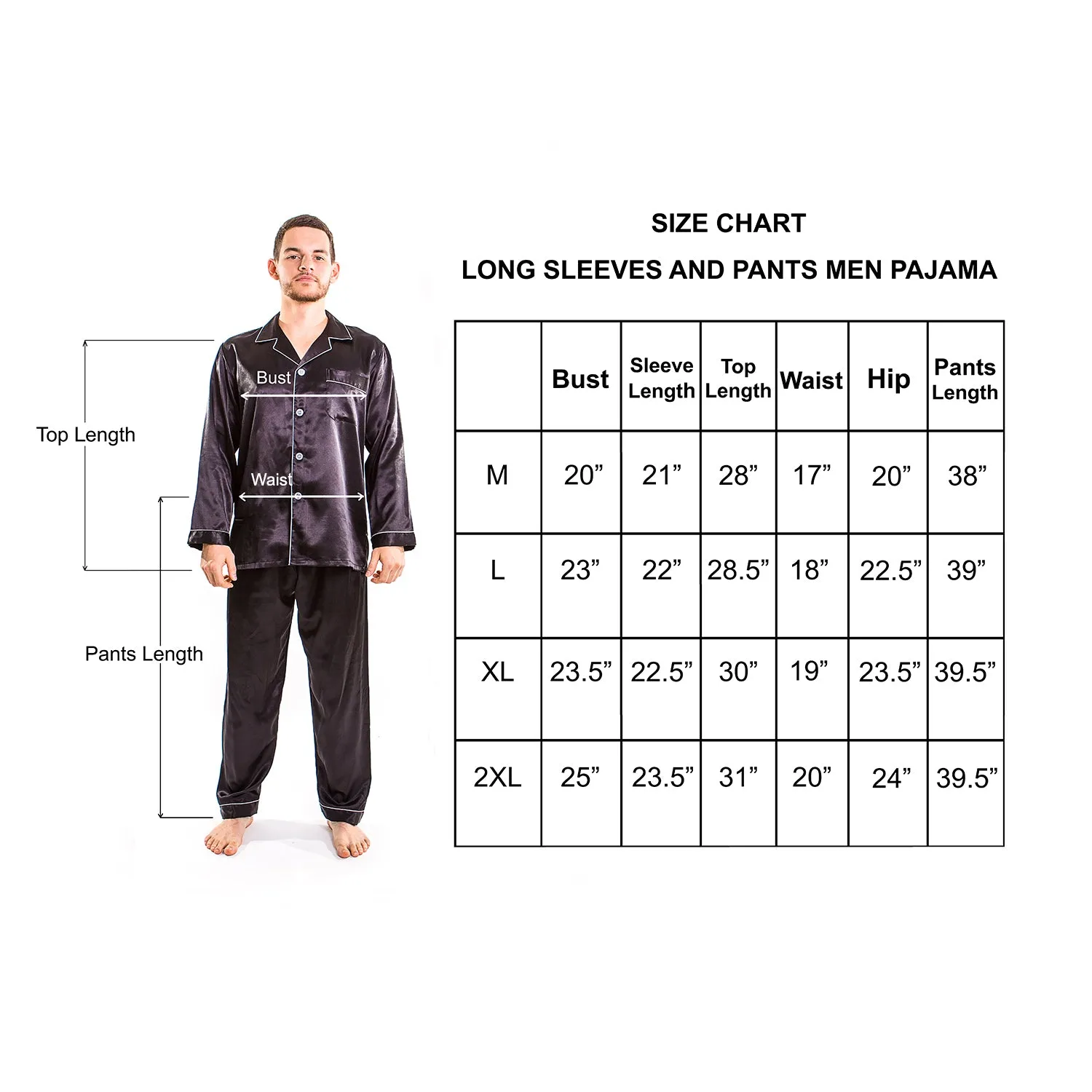 Custom Satin Pajama for Men, Holiday pajama - L L