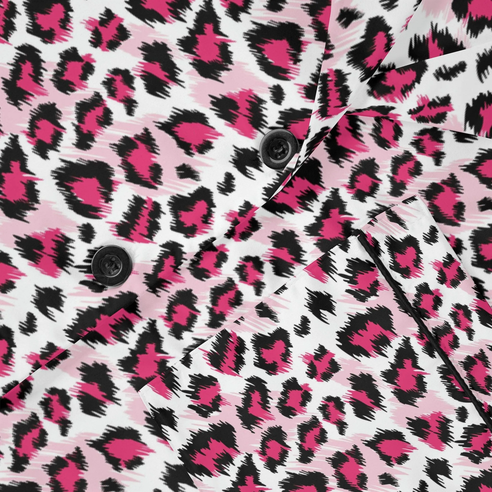Customizable Luxurious Leopard Print Satin Pajama Set for Women