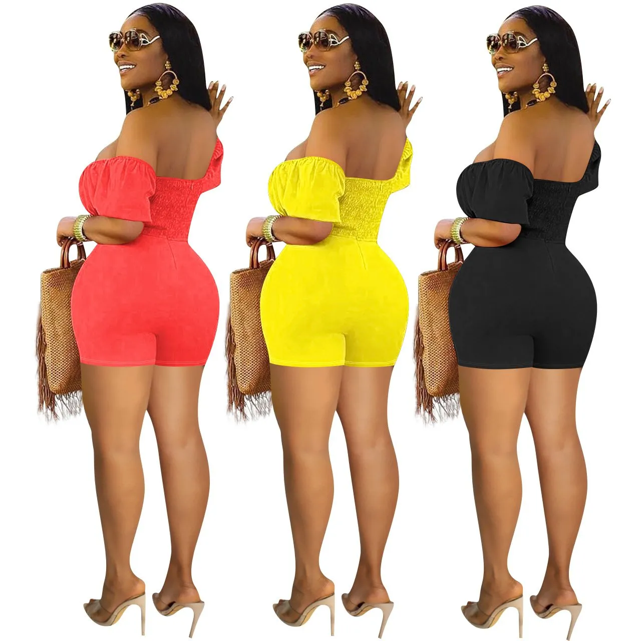 Cut Out Short Romper