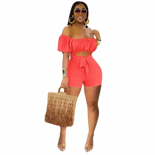 Cut Out Short Romper