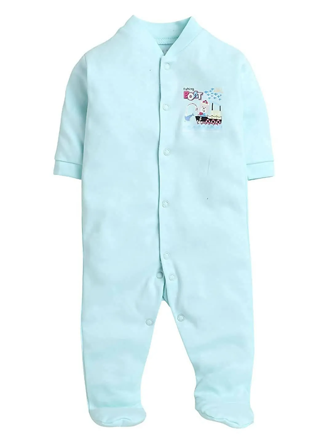 Daddy - G Rompers/Sleepsuits/Jumpsuit /Night Suits for New Born Babies - Mint Green