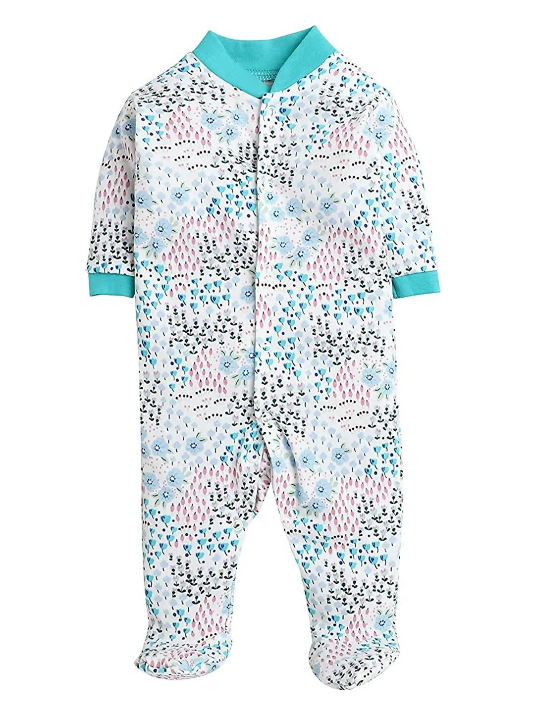 Daddy - G Rompers/Sleepsuits/Jumpsuit /Night Suits for New Born Babies - Mint Green