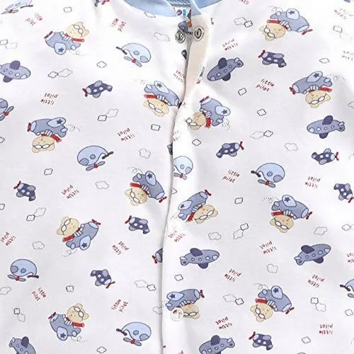 Daddy - G Rompers/Sleepsuits/Jumpsuit /Night Suits for New Born Babies - Sky Blue