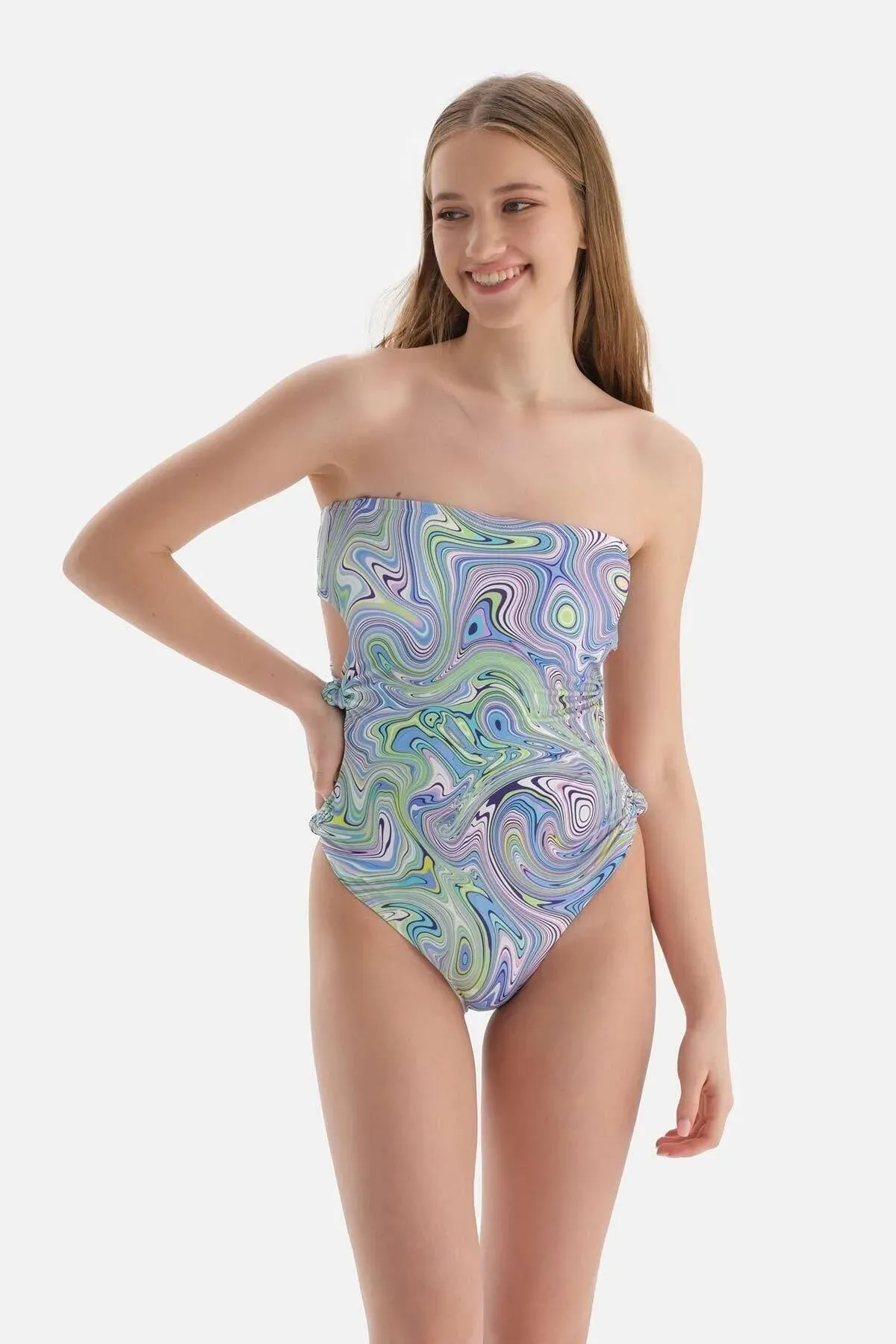 Dagi Women's Lila - Green Strapless Swimsuits