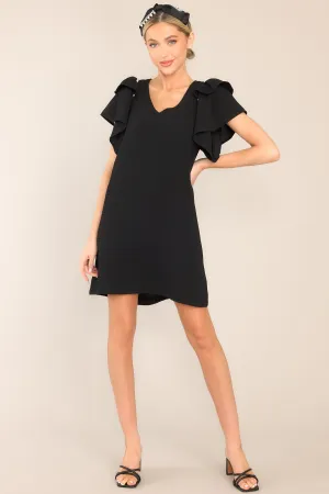 Dancing Through Life Black Mini Dress