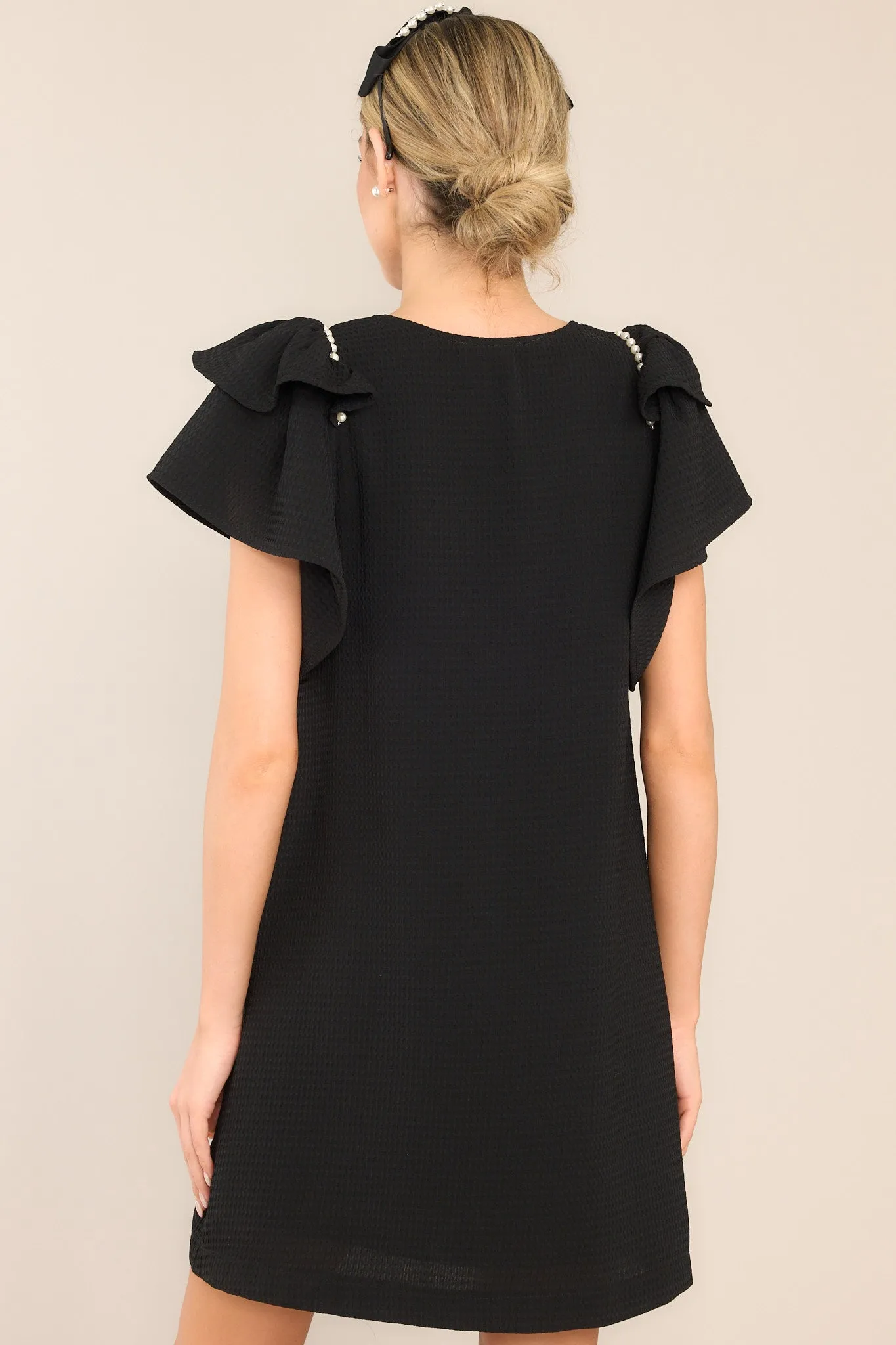 Dancing Through Life Black Mini Dress