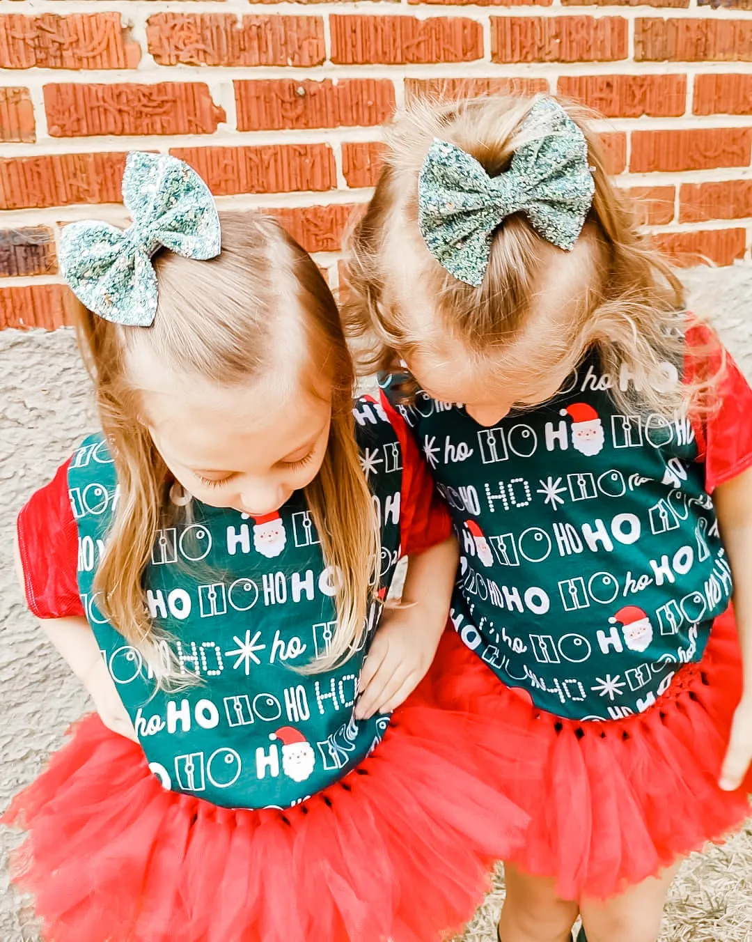 Dark Green Blue Tinsel Glitter Bow Headband | Hair Clip