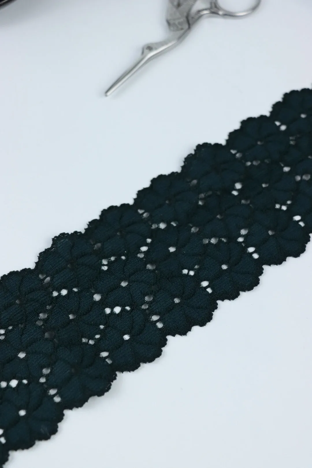 Dark Spruce 2.5" Wide Stretch Lace