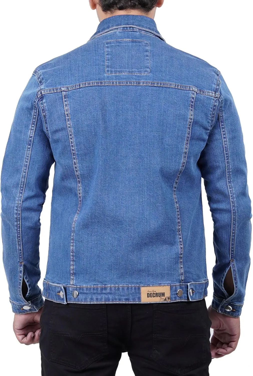 Decrum Jean Jacket Men - Trendy Trucker Style Men's Denim Jackets