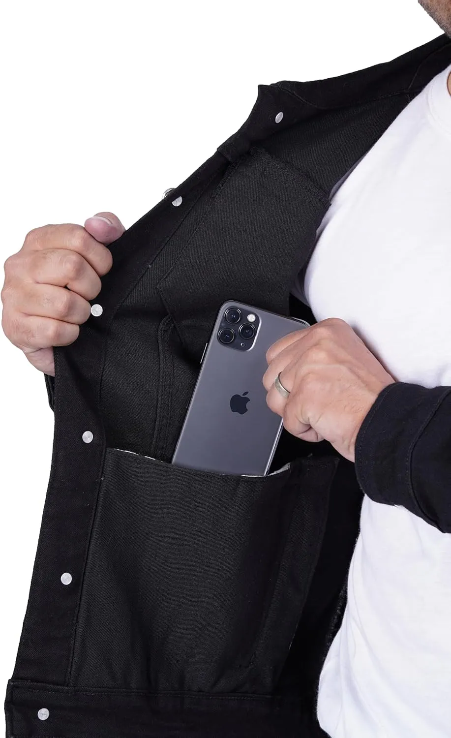 Decrum Jean Jacket Men - Trendy Trucker Style Men's Denim Jackets